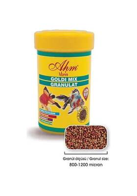 Ahm Goldi Mix Granulat Balık Yemi 250ml