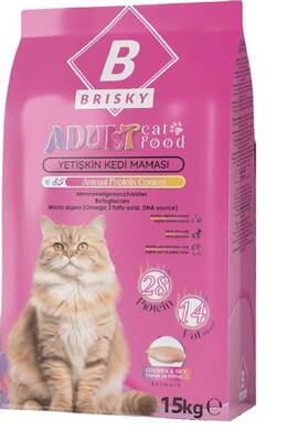 Brisky Tavuklu Kuru Kedi Maması 15 kg