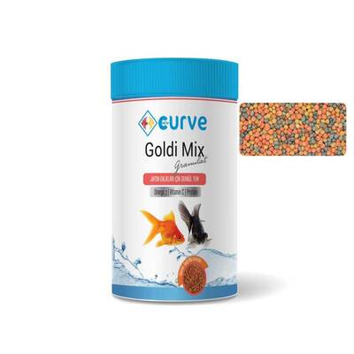 Curve Gold Mix Granül Japon Balık Yemi 100 ml