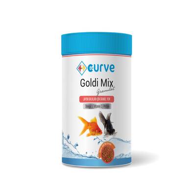 Curve Gold Mix Granül Japon Balık Yemi 100 ml