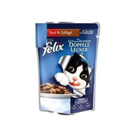 Felix - Felix Sığır Etli&Kanatlı Pouch Yaş Kedi Maması 85 gr 26 lı