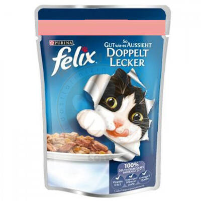 Felix Somonlu Pouch Yaş Kedi Maması 85 gr 26 lı