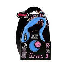 Flexi NewClassic Şerit Gezdirme Tasması Mavi (XS) 3 m