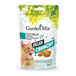 Gardenmix - Gardenmix Somonlu Dolgulu Çıtır Kedi Ödül 60 gr