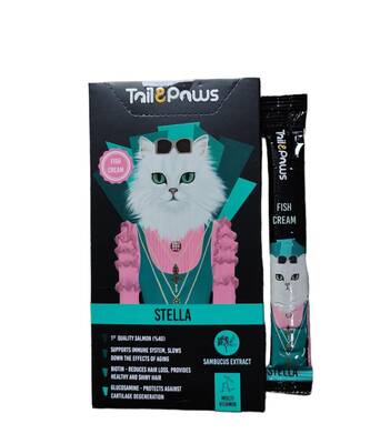 Tail&Paws Stella Multivitaminli Krem Kedi Ödül 5 li 15gr 