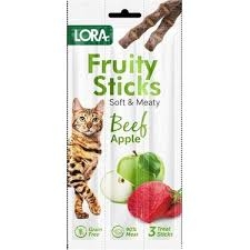 Lora - Lora Meyveli Dana Etli Kedi Stick Ödül 5gr 3lü